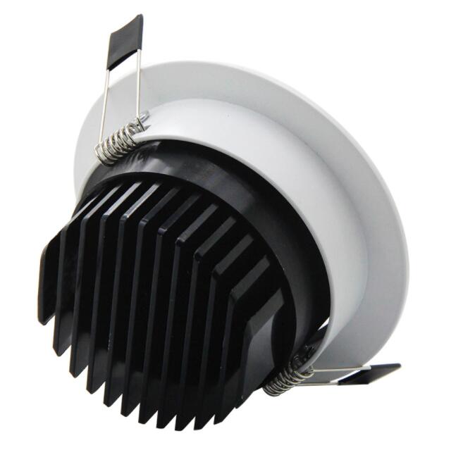 High Brightness COB led downlight lamp 6W 12W white shell AC110~220V spotlight ceiling Warm/Cool White