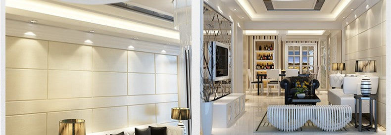 Pack of 10 Pocketman 110/220V 9W LED Ceiling Light Downlight,with LED Driver,Warm White Spotlight Lamp Recessed Lighting Fixture