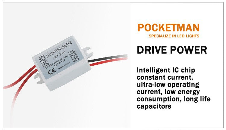 Pack of 10 Pocketman 110/220V 9W LED Ceiling Light Downlight,with LED Driver,Warm White Spotlight Lamp Recessed Lighting Fixture