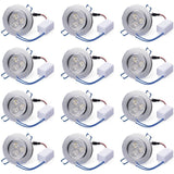 Pack of 10 Pocketman 110/220V 9W LED Ceiling Light Downlight,with LED Driver,Warm White Spotlight Lamp Recessed Lighting Fixture