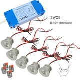 Mini Downlights Kit Series Connection Single Thumb Sizes Light 0-10V Dimmable for Dining Hall Kitchen