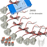 Mini Downlights Kit Series Connection Single Thumb Sizes Light 0-10V Dimmable for Dining Hall Kitchen