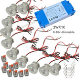 Mini Downlights Kit Series Connection Single Thumb Sizes Light 0-10V Dimmable for Dining Hall Kitchen