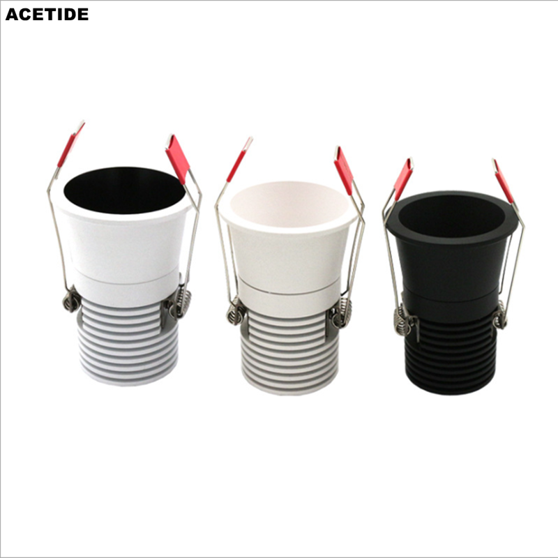 Circular Anti Glare Dimmable LED Downlights 5W 10W Ceiling Spot Lights Warm Cold White Background Lamps Indoor Light