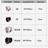 Circular Anti Glare Dimmable LED Downlights 5W 10W Ceiling Spot Lights Warm Cold White Background Lamps Indoor Light