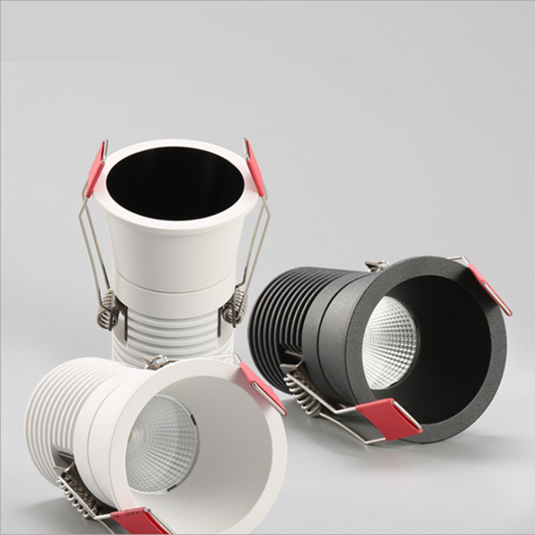 Circular Anti Glare Dimmable LED Downlights 5W 10W Ceiling Spot Lights Warm Cold White Background Lamps Indoor Light