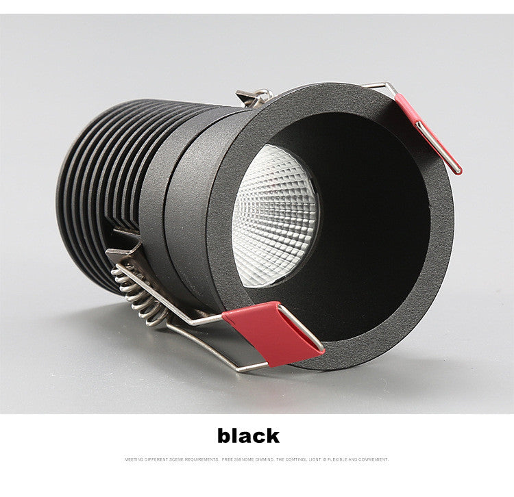 Circular Anti Glare Dimmable LED Downlights 5W 10W Ceiling Spot Lights Warm Cold White Background Lamps Indoor Light