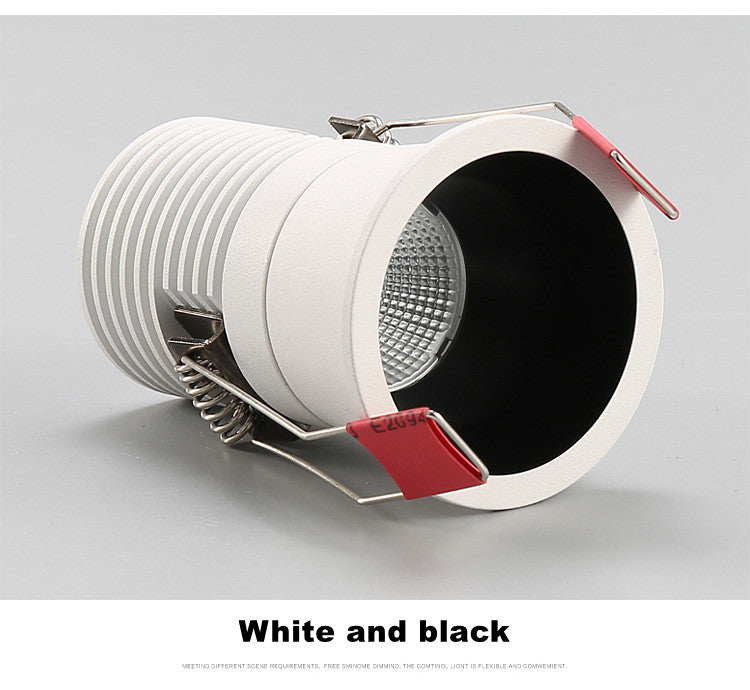 Circular Anti Glare Dimmable LED Downlights 5W 10W Ceiling Spot Lights Warm Cold White Background Lamps Indoor Light