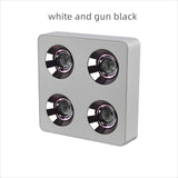 Ultra-thin four-headed square surface mounted spotlight 36W 48W 60W downlight anti-glare bedroom living room corridor dimmable l