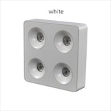 Ultra-thin four-headed square surface mounted spotlight 36W 48W 60W downlight anti-glare bedroom living room corridor dimmable l