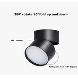 LED Downlight 20W 15W 10W Style Anti-glare Dimmable Surface Mounted Rotating Epistar Spot Light Ceiling Lamp