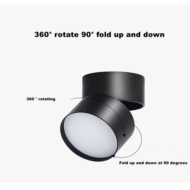 LED Downlight 20W 15W 10W Style Anti-glare Dimmable Surface Mounted Rotating Epistar Spot Light Ceiling Lamp