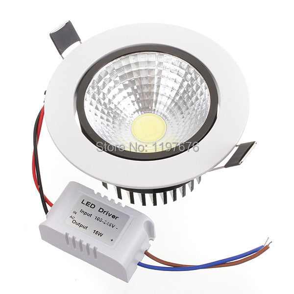 New dimmable Recessed led downlight cob 6W 9W 12W 15W LED Spot light led ceiling lamp AC85-265V