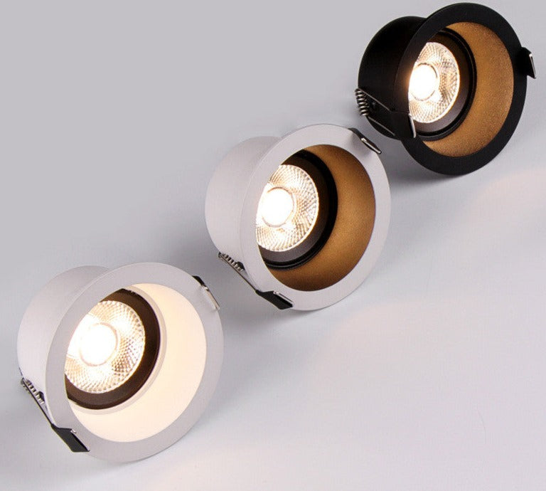 Recessed Dimmable LED Ceiling Downlight 5W 7W 10W COB Anti-glare Spotlights Indoor Ceiling Light for Living Room Aisle Corridor