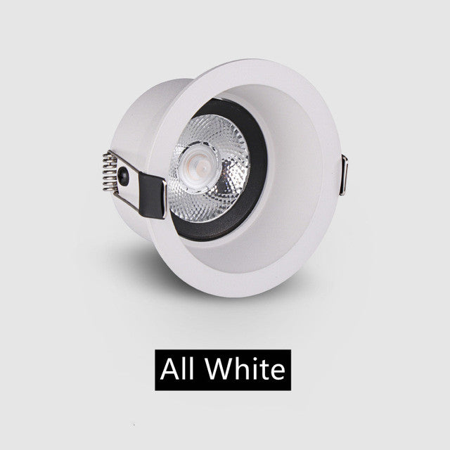 Recessed Dimmable LED Ceiling Downlight 5W 7W 10W COB Anti-glare Spotlights Indoor Ceiling Light for Living Room Aisle Corridor