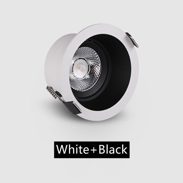 Recessed Dimmable LED Ceiling Downlight 5W 7W 10W COB Anti-glare Spotlights Indoor Ceiling Light for Living Room Aisle Corridor