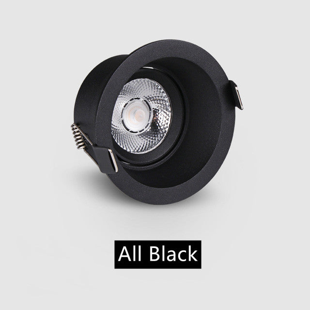 Recessed Dimmable LED Ceiling Downlight 5W 7W 10W COB Anti-glare Spotlights Indoor Ceiling Light for Living Room Aisle Corridor