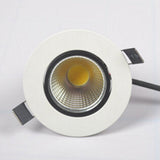 Led Recessed Downlight Led Cabinet Lighting COB 10W Adjustable Dimmable Warm Cold White AC 85-265V