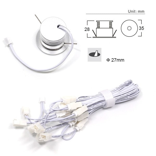 New Dimmable Recessed led downlight 4w dimming LED Spot light 30 degree led ceiling lamp AC85-265V