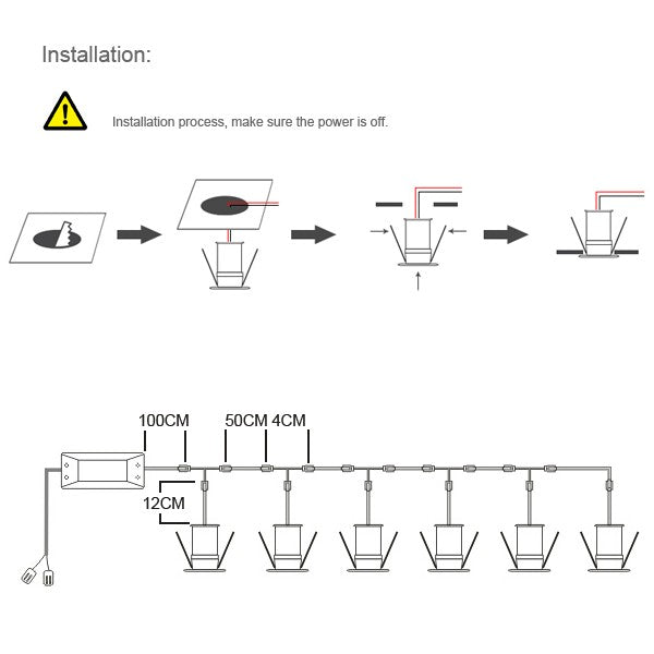 New Dimmable Recessed led downlight 4w dimming LED Spot light 30 degree led ceiling lamp AC85-265V