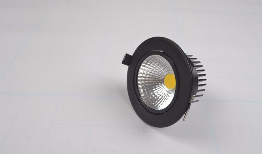 Led Recessed Downlight Led Cabinet Lighting COB 10W Adjustable Dimmable Warm Cold White AC 85-265V