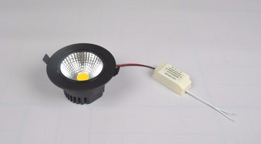 Led Recessed Downlight Led Cabinet Lighting COB 10W Adjustable Dimmable Warm Cold White AC 85-265V