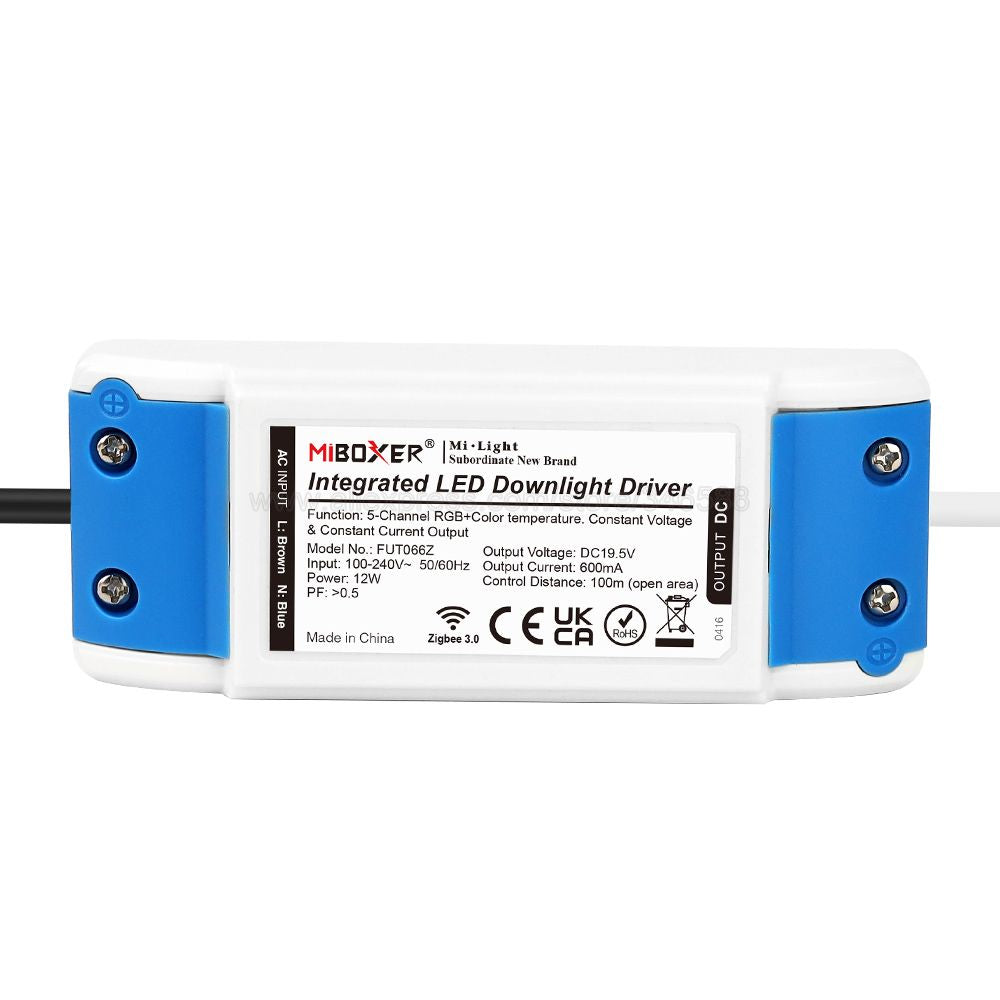 MiBoxer Zigbee 3.0 6W FUT068Z 12W FUT066Z RGB+CCT LED Downlight AC110 220V Ceiling Light Zigbee 3.0 Remote/APP/Voice Control