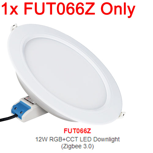 MiBoxer Zigbee 3.0 6W FUT068Z 12W FUT066Z RGB+CCT LED Downlight AC110 220V Ceiling Light Zigbee 3.0 Remote/APP/Voice Control