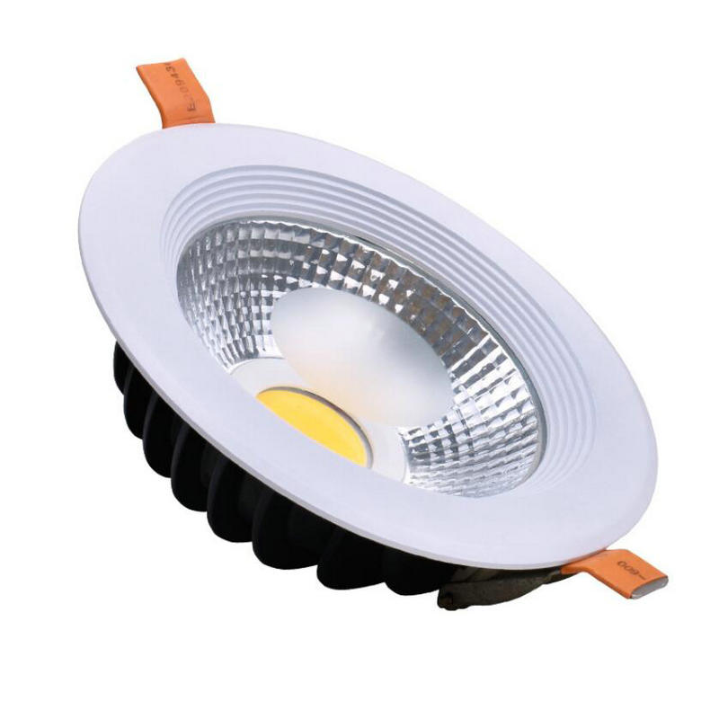 White Body Round LED Recessed Downlight 15W 20W 25W 30W COB Ceiling Spot Light with LED Driver Indoor Lighting