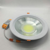 White Body Round LED Recessed Downlight 15W 20W 25W 30W COB Ceiling Spot Light with LED Driver Indoor Lighting