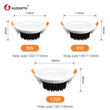 Zigbee Smart IP44 LED Recessed Downlight 6W 9W 12W For Bedroom Living Room Kitchen Corridor LED Ceiling Spot Light