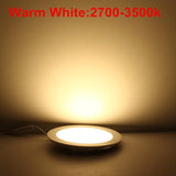 Led Down Light 6W 9W 12W 15W 25W Led Ceiling Downlight AC85-265V Ultra thin Round Panel light 2 year warranty