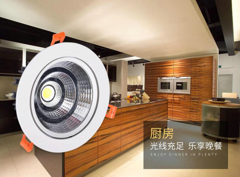 Dimmable LED Downlight COB Ceiling Spot Lighting 7W 12W 15W 20W 30W Led Bulb Bedroom Kitchen 4pcs Indoor ceiling recessed Light