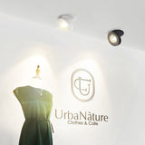 Black White Foldable Surface Mounted LED Downlight Recessed Ceiling Light COB SpotLight