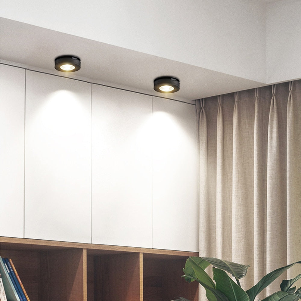 Black White Foldable Surface Mounted LED Downlight Recessed Ceiling Light COB SpotLight