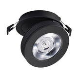 Black White Foldable Surface Mounted LED Downlight Recessed Ceiling Light COB SpotLight