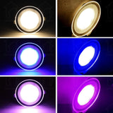 LED Downlight 5W LED Lamp 220V Spotlight Recessed Round Panel Light 3 Colors Changeable Indoor Lighting Down light