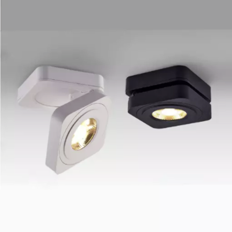Led Ceiling Lamps Spot Light 360 Degree Rotation Downlights Surface Mounted AC85-265V 7W 10W 12W 15W Folding COB LED Downlights