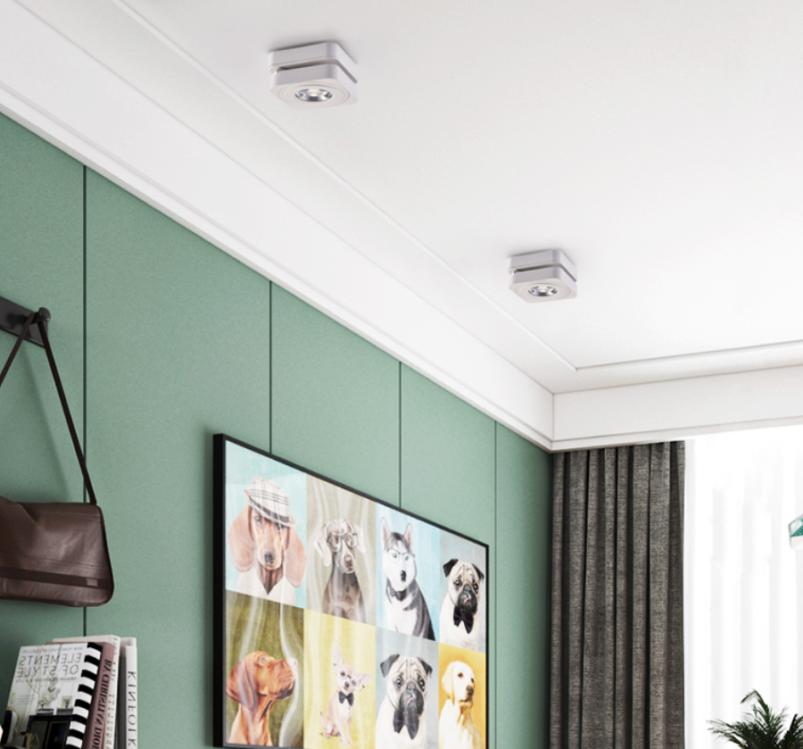 Led Ceiling Lamps Spot Light 360 Degree Rotation Downlights Surface Mounted AC85-265V 7W 10W 12W 15W Folding COB LED Downlights