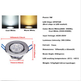 Recessed downlight spot rotary 7X3W 85-265V LED lamp Spotlight For Background Bar Restaurant home Decor
