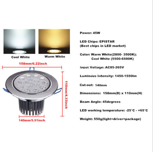 Recessed downlight spot rotary 7X3W 85-265V LED lamp Spotlight For Background Bar Restaurant home Decor