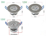 New Dimmable Downlight Spotlight Bulb Energy Saving Lamp Good quality High Power LEDs 9W 12W 15W Ceiling Light