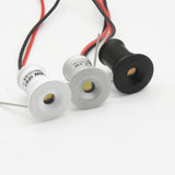 White Black RGB Dimmable IP65 1W 12V LED Downlight 15mm Ceiling Lighting Hotel Kitchen Sauna Ceiling Spot Lamp