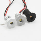 White Black RGB Dimmable IP65 1W 12V LED Downlight 15mm Ceiling Lighting Hotel Kitchen Sauna Ceiling Spot Lamp