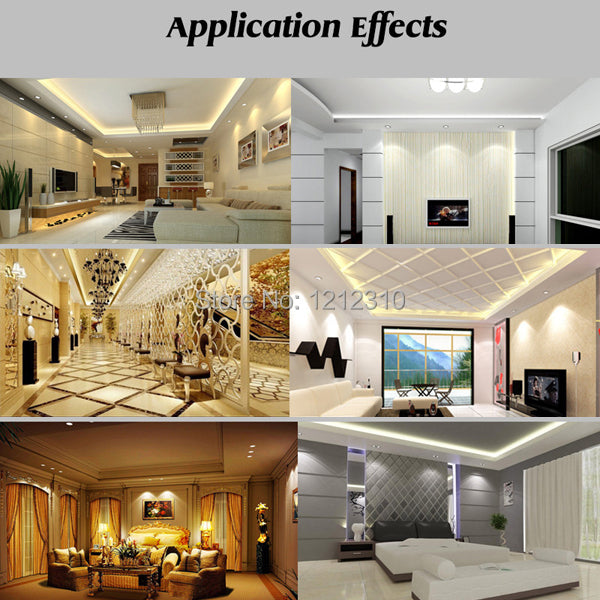 Dimmable LED Panel Downlight Square/Round Glass Panel Lights High Brightness SMD5630 AC85-265V Ceiling Recessed Lamps For Home