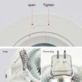 LED Downlight White Ceiling 3w AC 220V Led Downlight 2pcs Cold Warm White Led Light For Bedroom