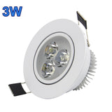 DBF White Housing LED Ceiling Recessed Downlight Dimmable 3W 4W 5W 7W Warm White LED Spot Light AC 110V/220V Kitchen