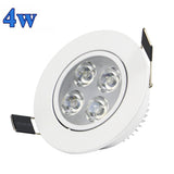DBF White Housing LED Ceiling Recessed Downlight Dimmable 3W 4W 5W 7W Warm White LED Spot Light AC 110V/220V Kitchen