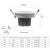 DBF White Housing LED Ceiling Recessed Downlight Dimmable 3W 4W 5W 7W Warm White LED Spot Light AC 110V/220V Kitchen