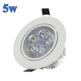 DBF White Housing LED Ceiling Recessed Downlight Dimmable 3W 4W 5W 7W Warm White LED Spot Light AC 110V/220V Kitchen